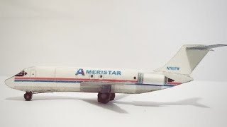 Airigami Planes Douglas DC9 Assembly [upl. by Manouch]