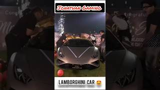 Jonathan reaction new Lamborghini 🤩 jonathangaming shorts viralshorts gaming newcar [upl. by Zosima]