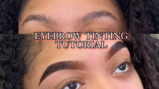 Eyebrow Tinting Tutorial [upl. by Atterys]