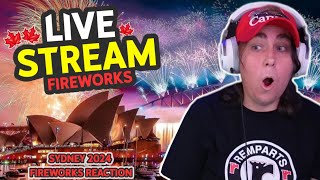 Live  New Years Eve Sydney fireworks reaction with aussietashreacts [upl. by Laehcim]