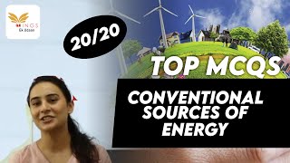 Set 33  Important MCQs on Conventional Sources of Energy by Yashodhra ma’am [upl. by Nnalorac]