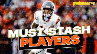 10 MUST STASH Players with SECRET UPSIDE in Fantasy Football [upl. by Scevour927]