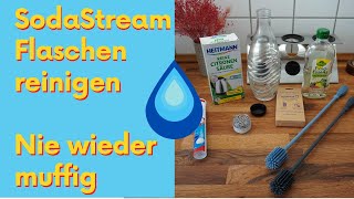 SodaStream Flaschen reinigen  Keimfrei und nie wieder muffig [upl. by Bouton]