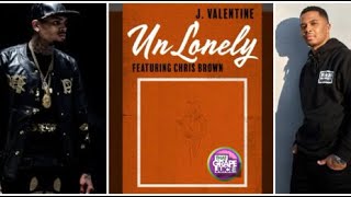 Unlonely By JValentine Ft Chris Brown Official Lyrics Video [upl. by Haldi]