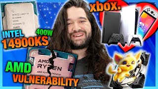 HW News  Microsoft is Obsessed 400W Intel 14900KS AntiLag Returns amp Ryzen Vulnerabilities [upl. by Oicnedurp]