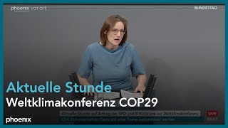 Aktuelle Stunde Weltklimakonferenz COP29 am 141124 [upl. by Akirdnas]