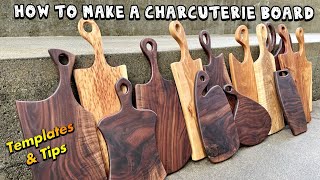 How to Make a Charcuterie Board Templates Wood Selection Finish Options amp More [upl. by Aleyak147]