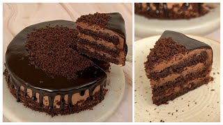 Super Easy Chocolate Cake Without Cocoa Powder In Kadai No Curd No EggOven Chocolate Cake  Cake [upl. by Ayita4]