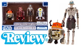 Star Wars 375 Ahsoka Droid Factory 4 Pack  PROFESSOR HUYANG [upl. by Kendall648]