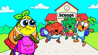 Avocados First Day of College  How to Survive School  Funny Situations by Avocado Couple School [upl. by Eniaral]