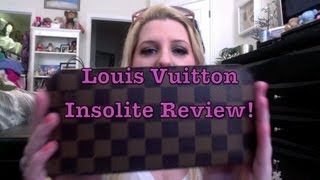 Louis Vuitton Insolite Wallet Damier Ebene Review [upl. by Adnilrev]