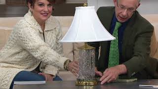 Waterford and Connemara Marble Ah Chara Table Lamp on QVC [upl. by Dnarud]