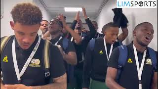 Bafana Bafana players sing ahead of the International Friendly match against Ivory Coast [upl. by Ardeth]