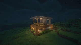 Easy starter house in Minecraft [upl. by Yarb]