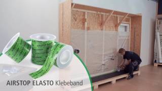 ISOCELL Bodenverklebung einer Dampfvliesbremse mittels AIRSTOP Elasto Klebeband [upl. by Kneeland148]