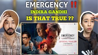 Reaction on Emergency  Official Trailer  Kangana Ranaut  In Cinemas 6th September [upl. by Anattar]