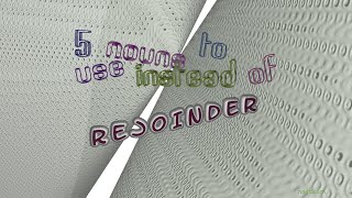 rejoinder  5 nouns meaning rejoinder sentence examples [upl. by Anelis971]