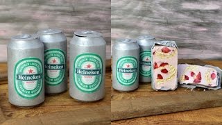 FATHERS DAY HEINEKEN BEER CAN CAKES HANIELAS [upl. by Dranyer]