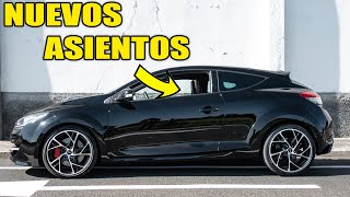 NUEVOS ASIENTOS AL MEGANE RS  semibaquets RECARO CS mi sueño en forma de asiento 😍  COMPOS [upl. by Petey]