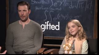 Chris Evans and McKenna Grace raw Interview Gifted [upl. by Ytram726]