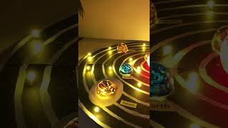 solar system with lights shorts video diyasfunplay diyproject diy shorts scienceproject [upl. by Lizette558]