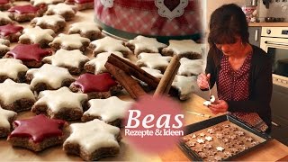 ZIMTSTERNE Rezept  Saftigweich backen mit knackiger Glasur  Weihnachtsbäckerei [upl. by Teddi]