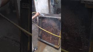 Excavator radiator service youtubeshorts radiator carradiator shortsfeed [upl. by Aicatsue]