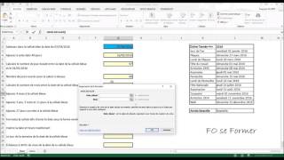 Excel  Utiliser des fonctions DATE [upl. by Anoyk]