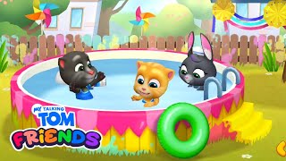 Summer Pool Party Day My Talking Tom Friends Gameplay Walkthrough Day 216 AndroidiOS [upl. by Hedveh]