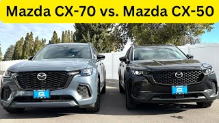 2025 Mazda CX50 vs CX70  Honest Review [upl. by Anilave]