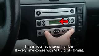 How to locate Ford 4500 RDS EON serial number [upl. by Attenor314]