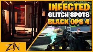 INFECTED GLITCH SPOTS IN BLACK OPS 4 FREQUENCY ARSENAL HACIENDA BO4 WALL BREACHES [upl. by Alrrats]