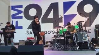 Bishop Briggs  Mercy LIVE HD 2016 FM 949 Indie Jam Oceanside [upl. by Isnyl]