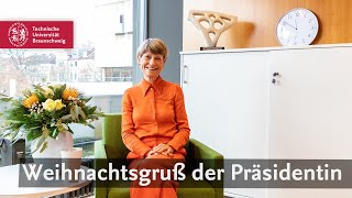 Weihnachtsgruß der Präsidentin Angela Ittel – Gedanken zum Jahresausklang [upl. by Lerrej]