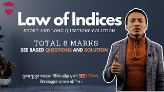 Law of Indices Class 10 Mathematics Solution in Nepali  Class 10 Maths Chapter 10  Gurubaa [upl. by Perrin882]