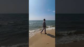 mararikulam beach 😁beach short viralvideo [upl. by Ainehs]