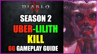 🔥Diablo 4 Guides amp Builds SEASON 2 Uber Lilith Kill Build Bonespear Necromancer deutsch [upl. by Acherman]