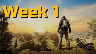 watch me slowly progress in pubg after 1 week [upl. by Wojak51]