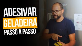 Como Adesivar Geladeira [upl. by Sudnak]