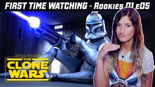 Star Wars The Clone Wars REACTION  Rookies S01 E05  First Time Watching [upl. by Haya92]