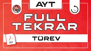 AYT FULL TEKRAR  TÜREV  2022  PDF  merthoca fulltekrar [upl. by Nolur378]