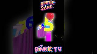 🎳🔢🐢 Bowling Ball Smashes Kinetic Sand Numbers Fun Learning Video kineticsand [upl. by Jeralee]