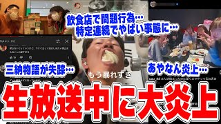 【緊急生放送】あやなんが炎上…飲食店での問題行為動画を投稿したガキが特定されてやばい事態に…有名YouTuberが突如失踪… [upl. by Leunamne]