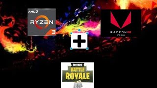 Jugando Fortnite con AMD RYZEN 3 2200u 250 GHz [upl. by Ajile]