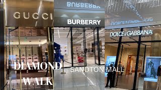 Diamond Walk X Sandton City Mall South Africa  Walking Tour seo [upl. by Anelrats]