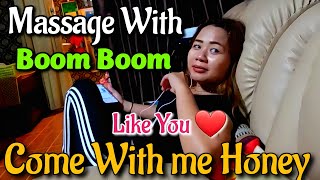 Pattaya Thai MASSAGE ASMR  Thai Foot massage street pattaya  So funny 🤣 Girl [upl. by Girardo]