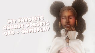 My TOP 9 Gshade Presets CAS  Gameplay  The Sims 4 [upl. by Ydnir]