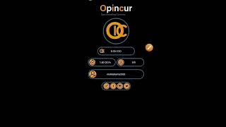 A New Mining App Opincur  1 coin  100  Get higher mining rate [upl. by Shaun]