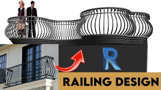 Revit railing  Revit rail family  Revit tutorials  How to make railing in revit [upl. by Ver]