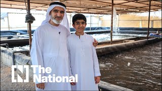 Emirati entrepreneur uses fish farm to grow food in the UAEs desert [upl. by Annodas997]